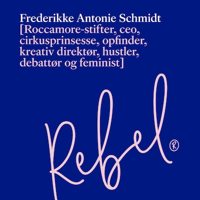 Rebel – omslag til lydbogen af Frederikke Antonie Schmidt