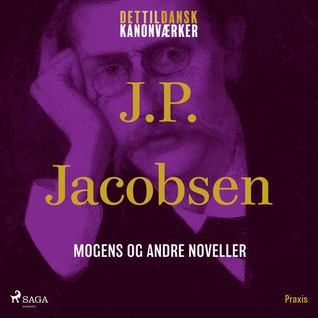 Mogens og andre noveller. Et kanonværk – omslag til lydbogen af J P Jacobsen