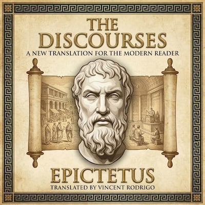 The Discourses – omslag til lydbogen af Epictetus, Vincent Rodrigo