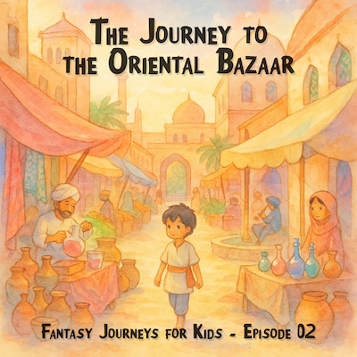 Fantasy Journeys for Kids, Episode 2: The Journey to the Oriental Bazaar (ungekürzt) – omslag til lydbogen af Claudia Schröder