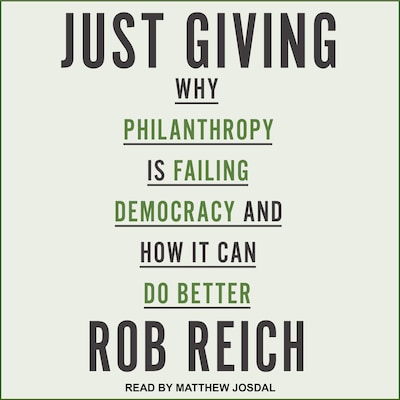Just Giving – omslag til lydbogen af Rob Reich