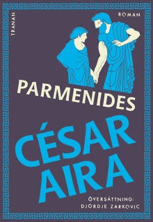 Parmenides – omslag till ljudboken av César Aira