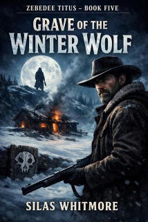 Grave of the Winter Wolf: A Mountain Man Adventure – omslag till ljudboken av Silas Whitmore