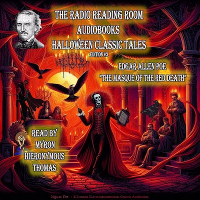 The Maque of the Red Death – omslag til lydbogen af Edgar Allan Poe