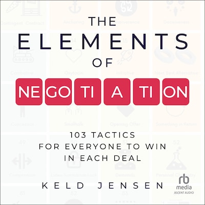 The Elements of Negotiation – omslag til lydbogen af Keld Jensen