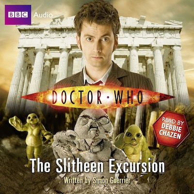 Doctor Who: The Slitheen Excursion – omslag til lydbogen af Simon Guerrier