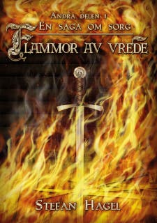 Flammor av vrede – omslag till ljudboken av Stefan Hagel
