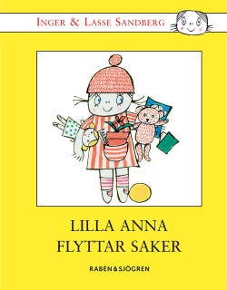Lilla Anna flyttar saker – omslag till ljudboken av Inger Sandberg