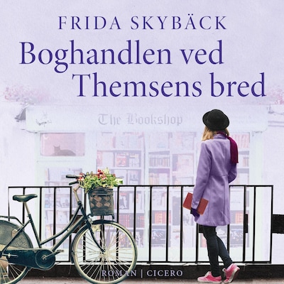 Boghandlen ved Themsens bred – omslag til lydbogen af Frida Skybäck