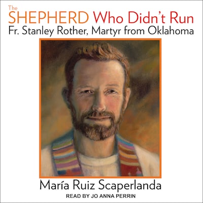 The Shepherd Who Didn't Run – omslag til lydbogen af Maria Ruiz Scaperlanda