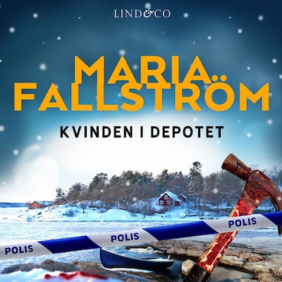 Kvinden i depotet – omslag til lydbogen af Maria Fallström