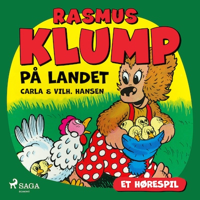 Rasmus Klump på landet (hørespil) – omslag til lydbogen af Carla Hansen, Vilhelm Hansen