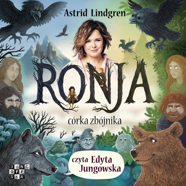 Ronja córka zbójnika – okładka audiobooka, autor Astrid Lindgren