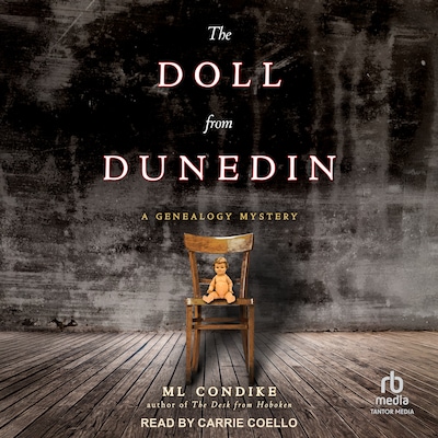 The Doll From Dunedin – omslag til lydbogen af ML Condike
