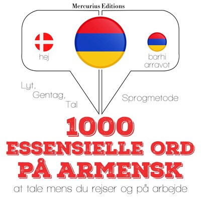 1000 essentielle ord på armensk – omslag til lydbogen af JM Gardner