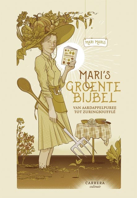 Mari's groentebijbel: Van aardappelpuree tot zuringsoufflé – omslag van het luisterboek van Mari Maris