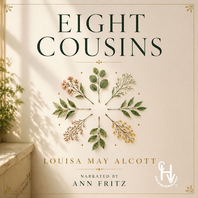 Eight Cousins – omslag til lydbogen af Alcott Louisa May