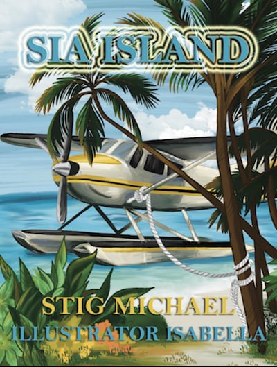 SIA ISLAND – omslag til lydbogen af Stig Michael