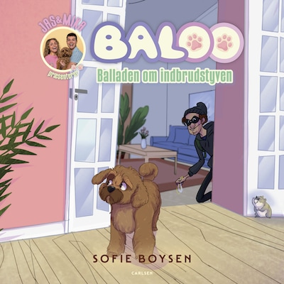 Verdens heldigste hund – balladen om indbrudstyven – omslag til lydbogen af Sofie Boysen