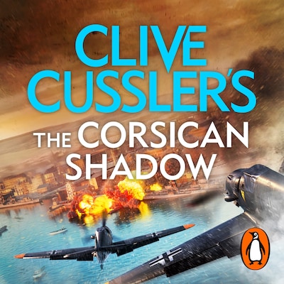 Clive Cussler’s The Corsican Shadow – omslag til lydbogen af Dirk Cussler