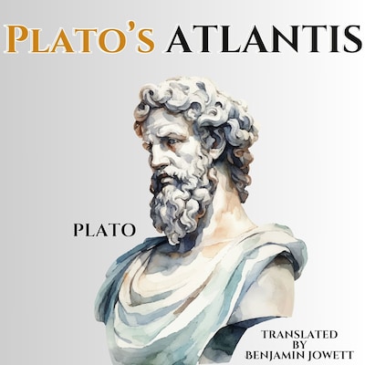 Plato's Atlantis – omslag til lydbogen af Plato, Benjamin Jowett