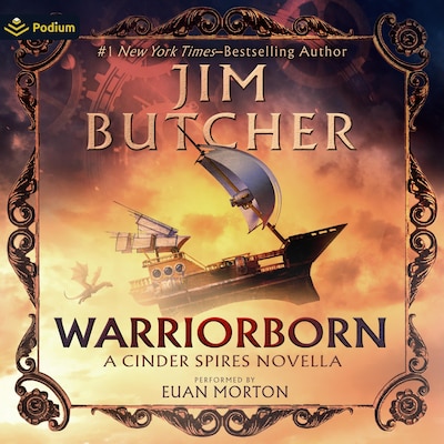 Warriorborn : A Cinder Spires Novella – omslag til lydbogen af Jim Butcher