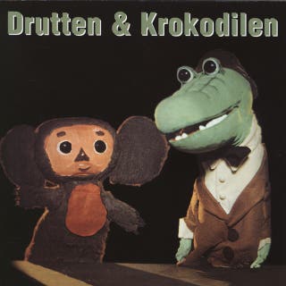 Drutten & Krokodilen – omslag till ljudboken av Sten Carlberg