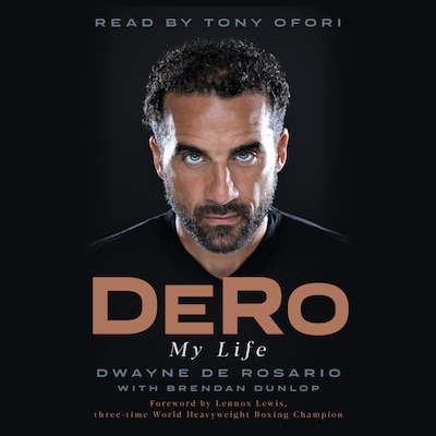 DeRo – omslag van het luisterboek van Dwayne De Rosario