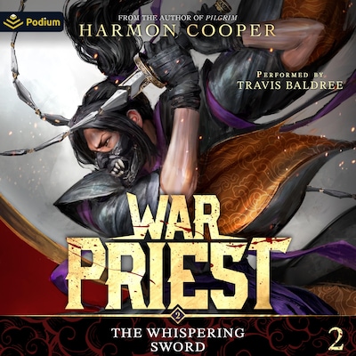 The Whispering Sword – omslag til lydbogen af Harmon Cooper