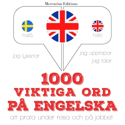 1000 viktiga ord på engelska – omslag till ljudboken av JM Gardner
