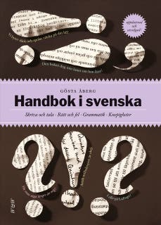 Handbok i svenska – omslag till ljudboken av Gösta Åberg