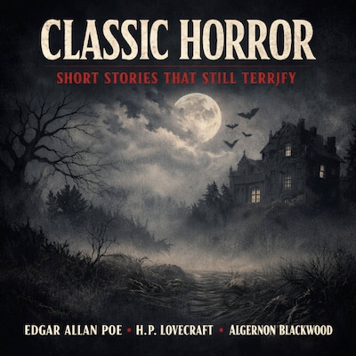 Classic Horror Short Stories That Still Terrify – omslag til lydbogen af Edgar Allan Poe, H. P. Lovecraft, Algernon Blackwood