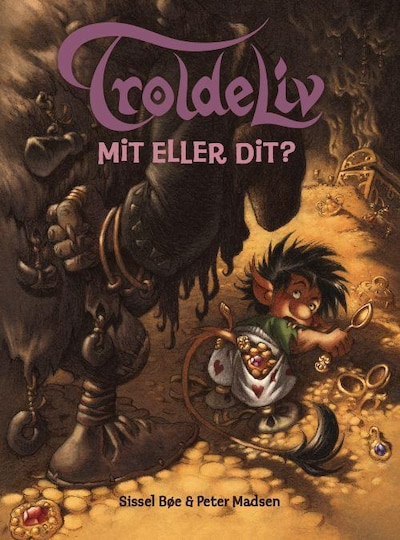 Troldeliv 4: Mit eller dit – omslag til lydbogen af Sissel Bøe