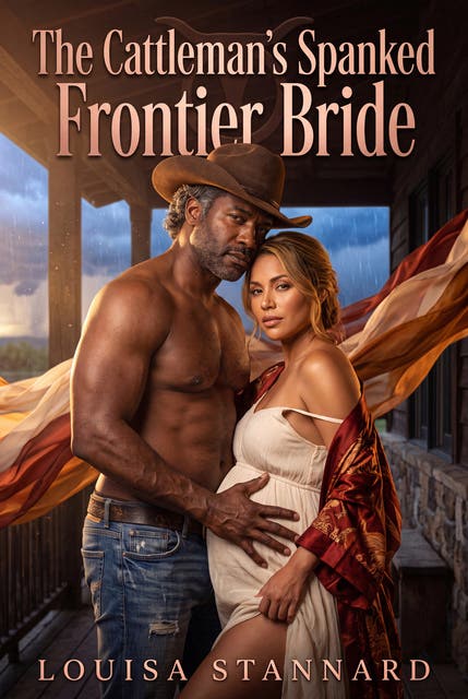 The Cattleman's Spanked Frontier Bride: Western Erotic Spanking Breeding Romance – omslag til lydbogen af Louisa Stannard