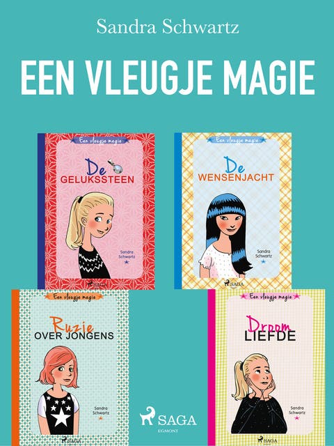 Een vleugje magie 1-4 – omslag van het luisterboek van Sandra Schwartz