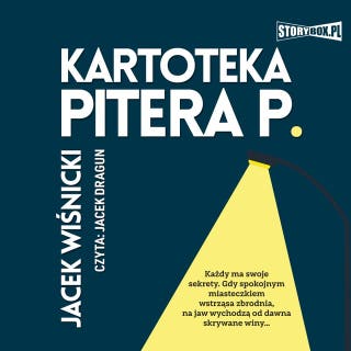 Kartoteka Pitera P. – okładka audiobooka, autor Jacek Wiśnicki