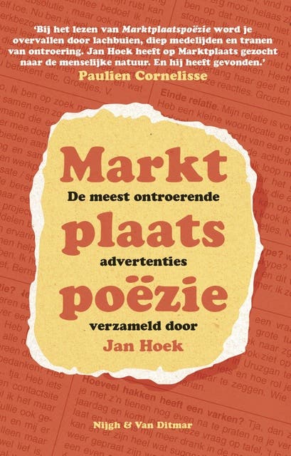 Marktplaatspoezie: de meest ontroerende advertenties – omslag van het luisterboek van Jan Hoek