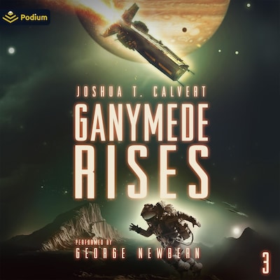 Ganymede Rises – omslag til lydbogen af Joshua T. Calvert