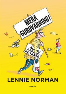 Mera gubbvarning! : äldre, argare, bittrare – omslag till ljudboken av Lennie Norman