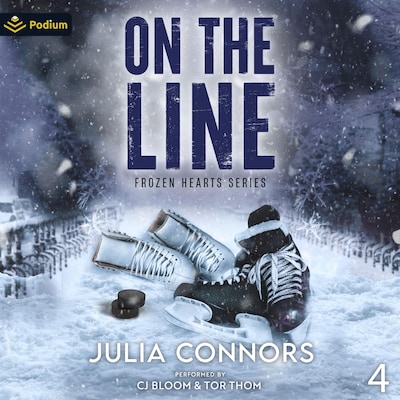 On the Line – omslag til lydbogen af Julia Connors