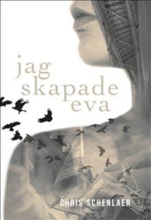 Jag skapade Eva – omslag till ljudboken av Chris Schenlaer