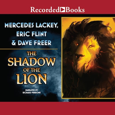 The Shadow of the Lion – omslag til lydbogen af Eric Flint, Mercedes Lackey, Dave Freer