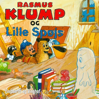Rasmus Klump og Lille Spøjs – omslag til lydbogen af Carla Og Vilhelm Hansen