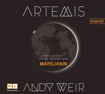 Artemis – okładka audiobooka, autor Andy Weir