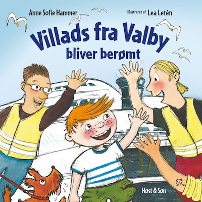 Villads fra Valby bliver berømt – omslag til lydbogen af Anne Sofie Hammer