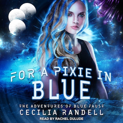 For a Pixie in Blue – omslag til lydbogen af Cecilia Randell