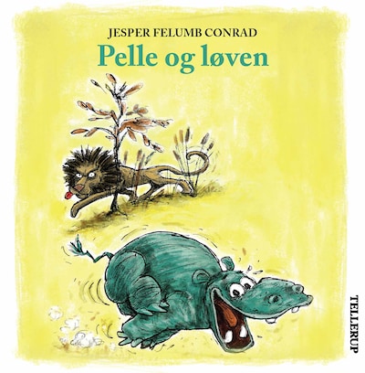 Pelle og løven – omslag til lydbogen af Jesper Felumb Conrad