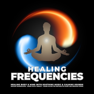 Healing Frequencies - Healing Body & Mind With Soothing Music & Calming Sounds – omslag til lydbogen af SoundWave Therapy