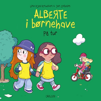 Alberte i børnehave (3) - På tur – omslag til lydbogen af Line Kyed Knudsen