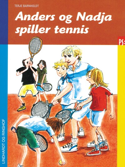 Anders og Nadja spiller tennis – omslag til lydbogen af Terje Barnholdt